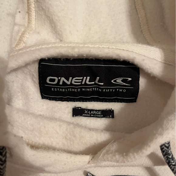 O'Neill Off-White Fleece Hoodie - Picture 3 of 4